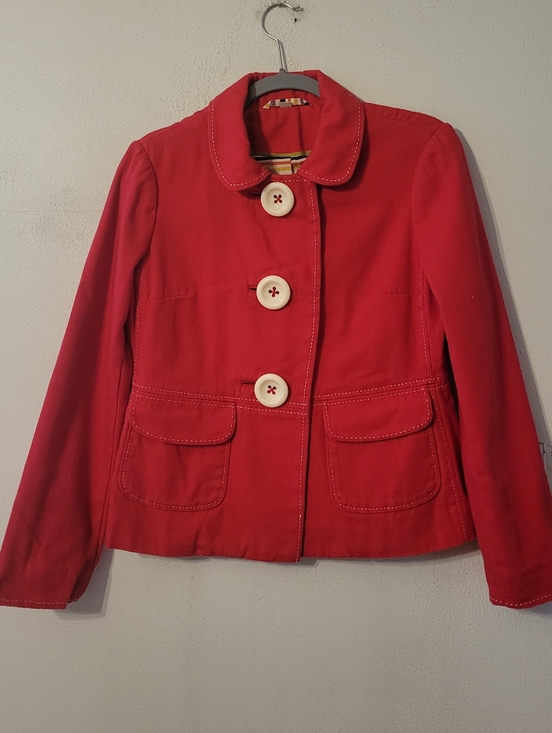 Boden Jackets & Blazers - Boden Retro Cropped Blazer - Red